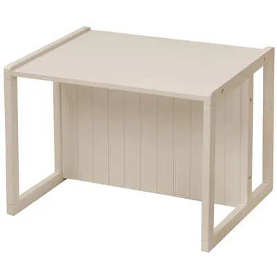 Produktbild von roba Sitzbank für Kinder im Landhausstil - Bank zum Wenden mit 2 Sitzhöhen - als Kindertisch verwendbar - Holz beige / Cashmere