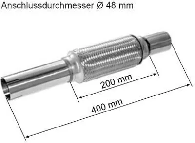 Image de HJS 83 00 8541 Tuyau flexible de gaz d'échappement pour CITROËN CX I (MA)