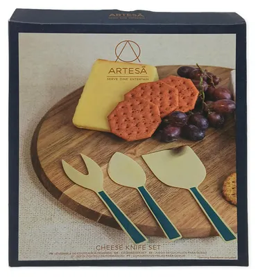 Produktbild von Artesa - Set of Messer of Käse of Edelstahl, 3 Stück, Geschenkbox of Geschenk