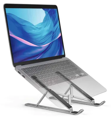 Produktbild von Tischständer Faltbar - Höhenverstellbar - Laptop/Tablet Halter - Antirutsch - Transporttasche
