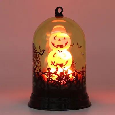 Image de Élégant lampe de lumière de citruille d 'Halloween