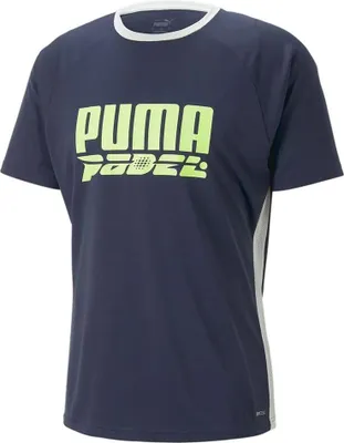 Produktbild von Puma Teamliga Logo Kurzarm-t-shirt Blau M Herren Blau M