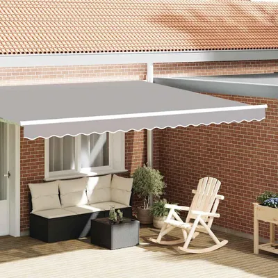 Immagine prodotto di vidaXL Coperture di ricambio per tende da sole, grigio chiaro, 4,5 m, poliestere