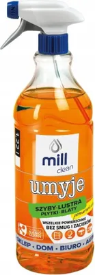 Zdjęcie produktu dla MILL CLEAN Płyn do mycia szyb, luster i glazury o zapachu pomarańczy 1,22 l