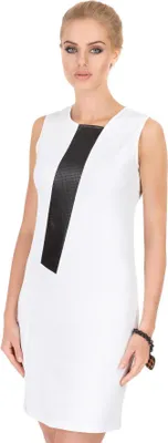 Produktbild von Damen Kleid Tunika Mini-Kleid; Weiß/L/40