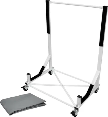 Produktbild von Stojan ECD Germany Hardtop se 4 uzamykatelnými koly včetně krytu - bílý - z práškově lakované oceli