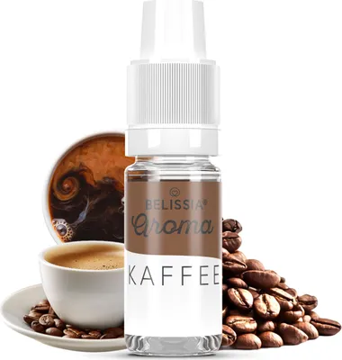 Produktbild von Belissia Lebensmittelaroma Kaffee- 10ml Hochdosiertes Aroma - Kalorienfrei, Vegan - Für Speisen, Getränke, Shake, Quark, Nebelmaschine, Diffuser uvm.