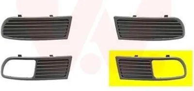 Produktbild von VAN WEZEL Lüftungsgitter Grill Stoßfänger für SEAT Ibiza II (6K1) mit Loch/Löchern für Nebellampen