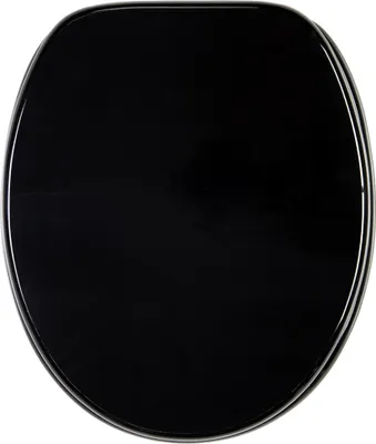 Produktbild von SANILO® WC-Sitz Schwarz, Toilettendeckel direkt vom Hersteller, Klodeckel, Klobrille, WC Deckel, Toilettensitz, Toilettenbrille, WC Brille