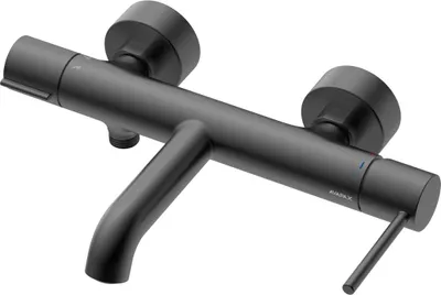 Produktbild von Avapax | Wandbadewannenarmatur - Gun Metal Matt - Einhebelmischer - Umsteller - Messing