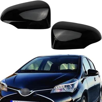 Imagen del producto de Juego de 1 par de cubiertas para retrovisores laterales, color , para Toyota Yaris 2012-2020