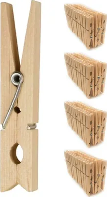 Produktbild von MSV Wäscheklammern Holz 360er Set 7 cm