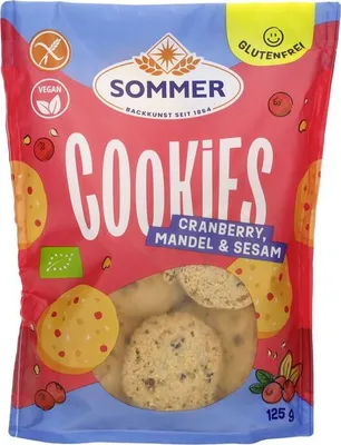 Produktbild von Sommer Cookies Cranberry, Mandel & Sesam 125g