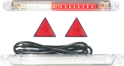 Produktbild von 2x LED Kombileuchte Rückfahrscheinwerfer Nebelschlußleuchte LKW mit 2x Dreieck