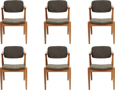 Obrázek produktu pro jídelní set, designové provedení, 6 židlí, šedá barva, moderní styl, židle