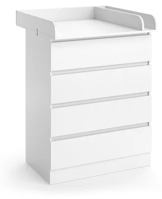 Obrázok produktu pre Prebaľovací pult Vitalispa Emmi biely 80 x 111.6 cm so 4 zásuvkami, Model 59806