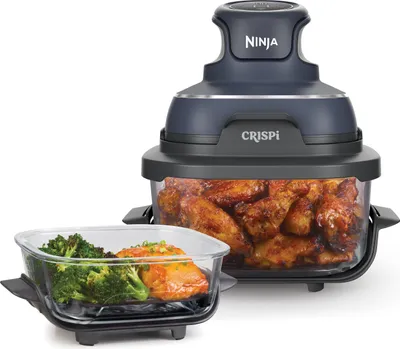 Ninja CRISPi Heißluftfritteuse FN101EUGY 3 8 L 1700 W Glas Blau