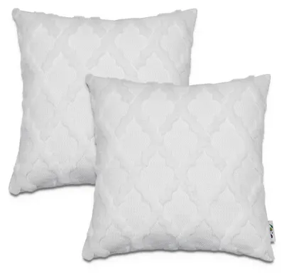 Produktbild von Kissenbezug Deko Kissenhülle Kissenbezüge Skandi Muster 2er Set Sofa Zierkissen