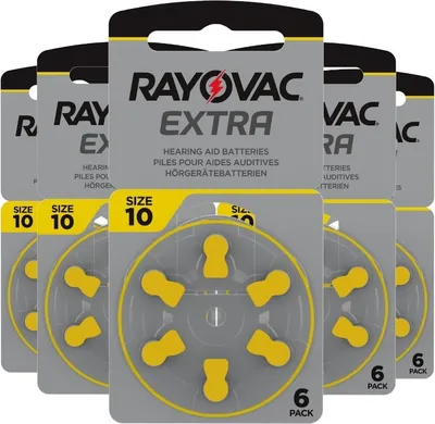 Produktbild von Hörgerätebatterien Rayovac ZL 10, ZL 13, ZL 312, ZL 675 Hörgerät Knopfzelle Typ 10 5 Posten = 30 Stück