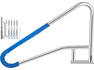 Obrázek produktu pro Madlo k bazénu - zábradlí k bazénu - madlo pro bazén - madlo pro schodiště do bazénu - rozměry 54x36 palců - nerezová ocel 304