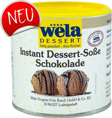 Produktbild von WELA Instant Dessert-Soße 140 g Schokolade