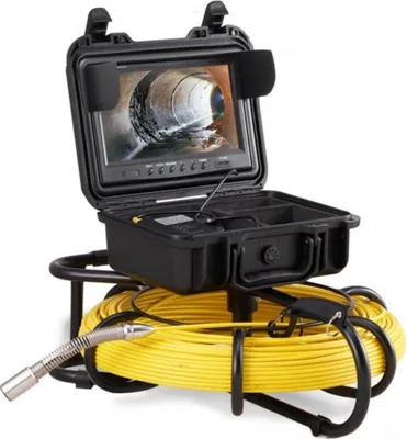 Produktbild von Endoskop-Inspektionskamera – 92m  – Rohrkamera und Lokalisationsgerät für Unterirdische Leitungen – 720P LCD – 6 Stunden Akku