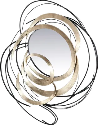 Produktbild von Gilde Wandrelief, "Elegante", Metall, schwarz, goldfarben, VE 1, L. 8 cm, B. 115 cm, H. 90 cm 67793 /kein Paketversand möglich/Abholung in Wiesloch oder mit Aufpreis Palettenversand