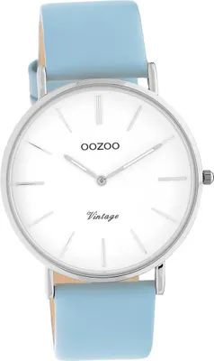 Obrázok produktu pre Oozoo kožené dámske hodinky C20216 analógové Quartz hodinky remienok svetlo modrá Vintage série D2UOC20216