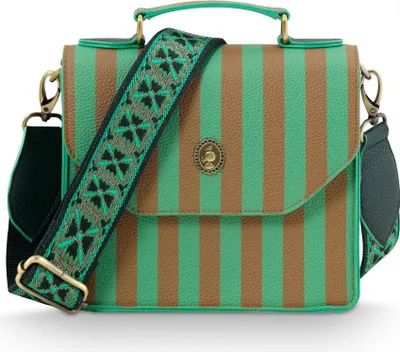 Produktbild von Pip Studio Schultertasche Cross Body Frances Stripe Green (S)
