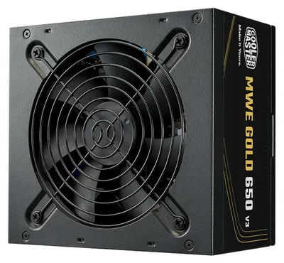 Immagine prodotto di Cooler Master MWE Gold V3 ATX 3.1 Non-Modular Series alimentatore per computer 650 W 24-pin ATX Nero