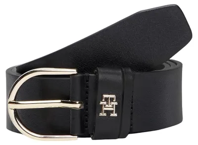 Obrázok produktu pre Tommy Hilfiger, dámsky opasok Essential Effortless, šírka 3,5 cm, s prackou, čierna