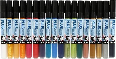 Produktbild von Creativ Company Acrylstifte Marker-Set 18 Farben Acrylfarbe