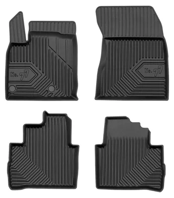 Productafbeelding van Rubberen automatten voor Nissan Qashqai III 2021-2024 (crossover) – 4-delig, zwart, op maat