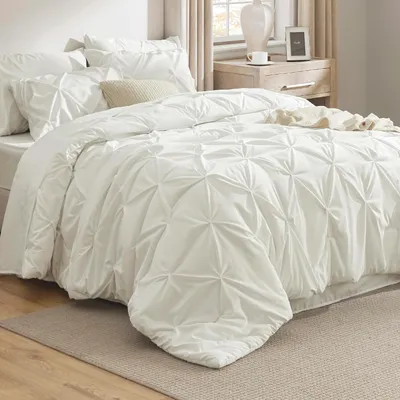 Produktbild von ANTCOOL Bettwäsche 1 Bettbezug 200x200 cm, Kissenbezug 80x80 cm 2-teiliger Bettbezug 100% Baumwolle mit Reißverschluss