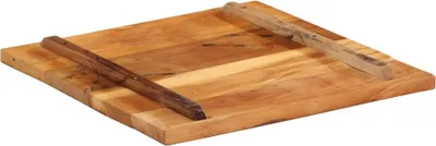 Produktbild von Möbel Hochwertige Tischplatte - Tischaccessoires - Quadratisch 60x60 cm 25-27 mm Altholz Massiv Top7801131