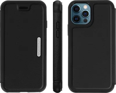 Zdjęcie produktu dla Etui Strada Book dla iPhone'a 12 (Pro) - czarny