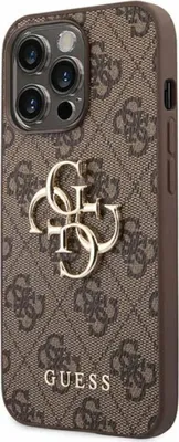 Produktbild von Guess Guhcp14X4Gmgbr Iphone 14 Pro Max 6,7"" Brązowy/Braun Hardcase 4G Big Metal Logo