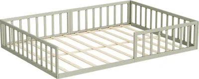 Produktbild von Bodenbett aus Metall Vitalispa Minno Greige 205 x 145 cm ohne Matratze, Model 56645