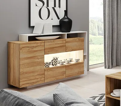 Immagine prodotto di Cassettiera Sideboard 155cm rovere bianco Grand