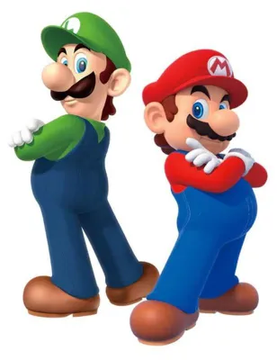 Productafbeelding van Enorme stickers van Super Mario Bros. en Luigi, herbruikbaar