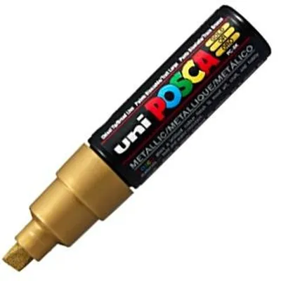 Obrázek produktu pro Plstěná pera POSCA PC-8K Gold 8 mm (6 kusů)
