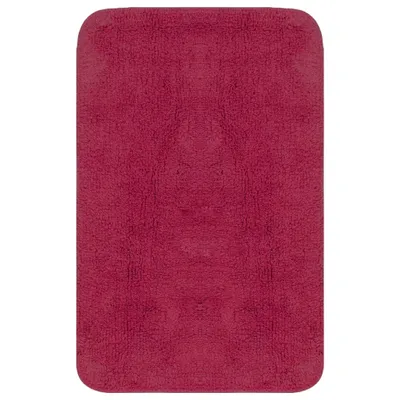 Produktbild von vidaXL Badematten-Set 2-tlg. Stoff Fuchsia