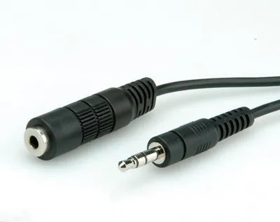 Zdjęcie produktu dla ROLINE 3.5mm Extension Cable, M/F 5 m, 5 mm, Czarny