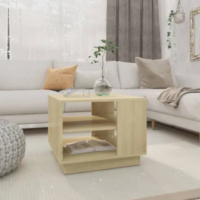 Obrázok produktu pre vidaXL Konferenčný stolík Sonoma dub 55x55x43 cm materiál na báze dreva - Konferenčný stolík - Konferenčné stolíky - Stolík do obývačky - Rozkladací stolík