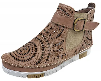Imagen del producto de Gemini: Botas de mujer, color marrón, con cremallera, para uso casual