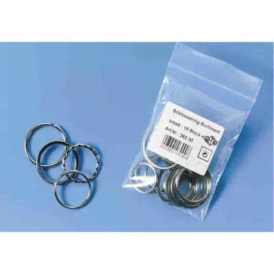 Produktbild von Wedo Schlüsselring - Metall - 15 - Gemischt