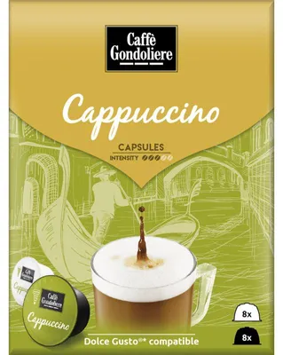 Obrázek produktu pro Caffe Gondolier Dolce Gusto cappuccino kapsle, 156 g – krémový požitek