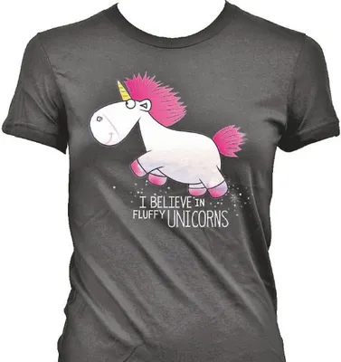 Productafbeelding van Ik ben onverbeterlijk - Eenhoorns, meisjes T-shirt, grijs