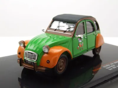Produktbild von ixo Models CLC374N Citroen 2 CV, grün/orange, 1978, 1:43, Fertigmodell