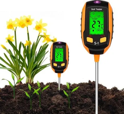 Productafbeelding van Famanu bodemvochtmeter 4-in-1 - pH-waarde, temperatuur, lichtintensiteit, vochtigheid